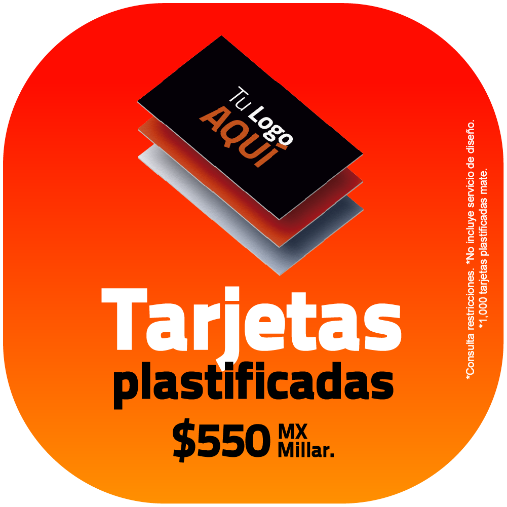 Tarjetas Plastificadas mate