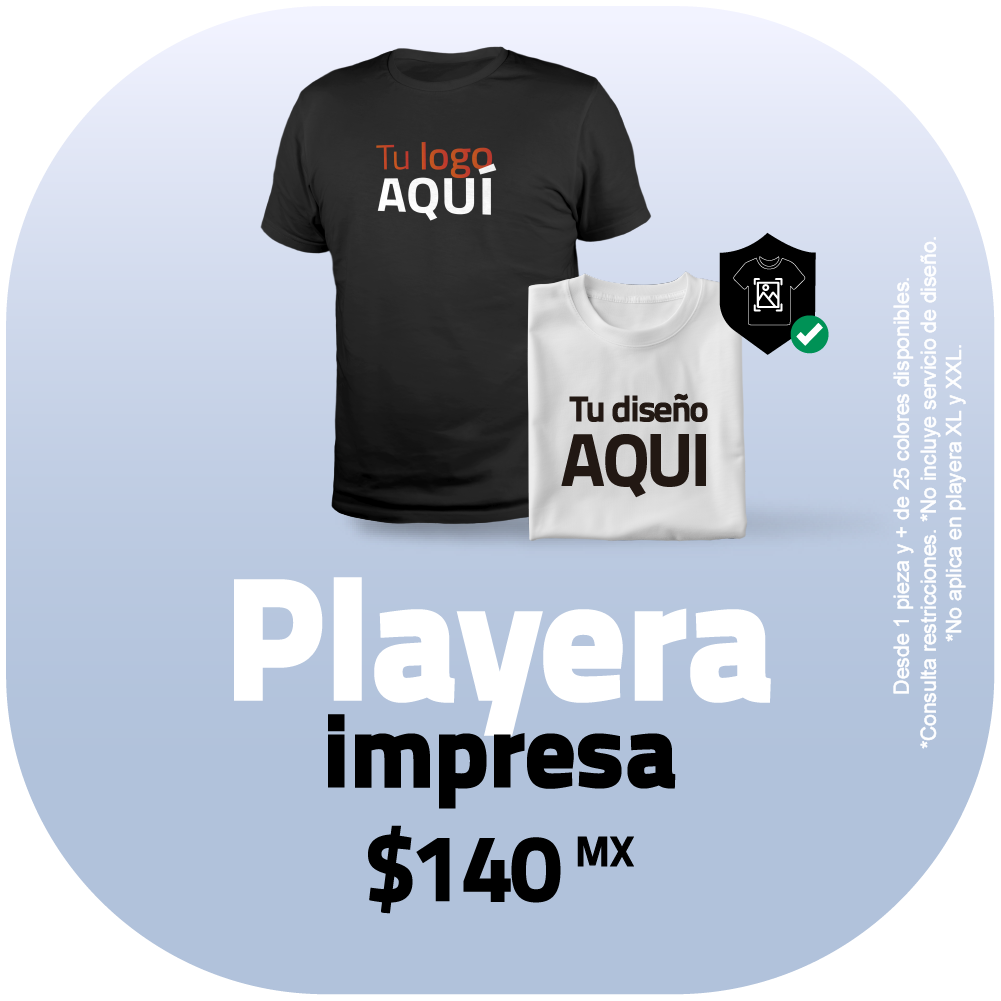 Playera impresa incluida dtf