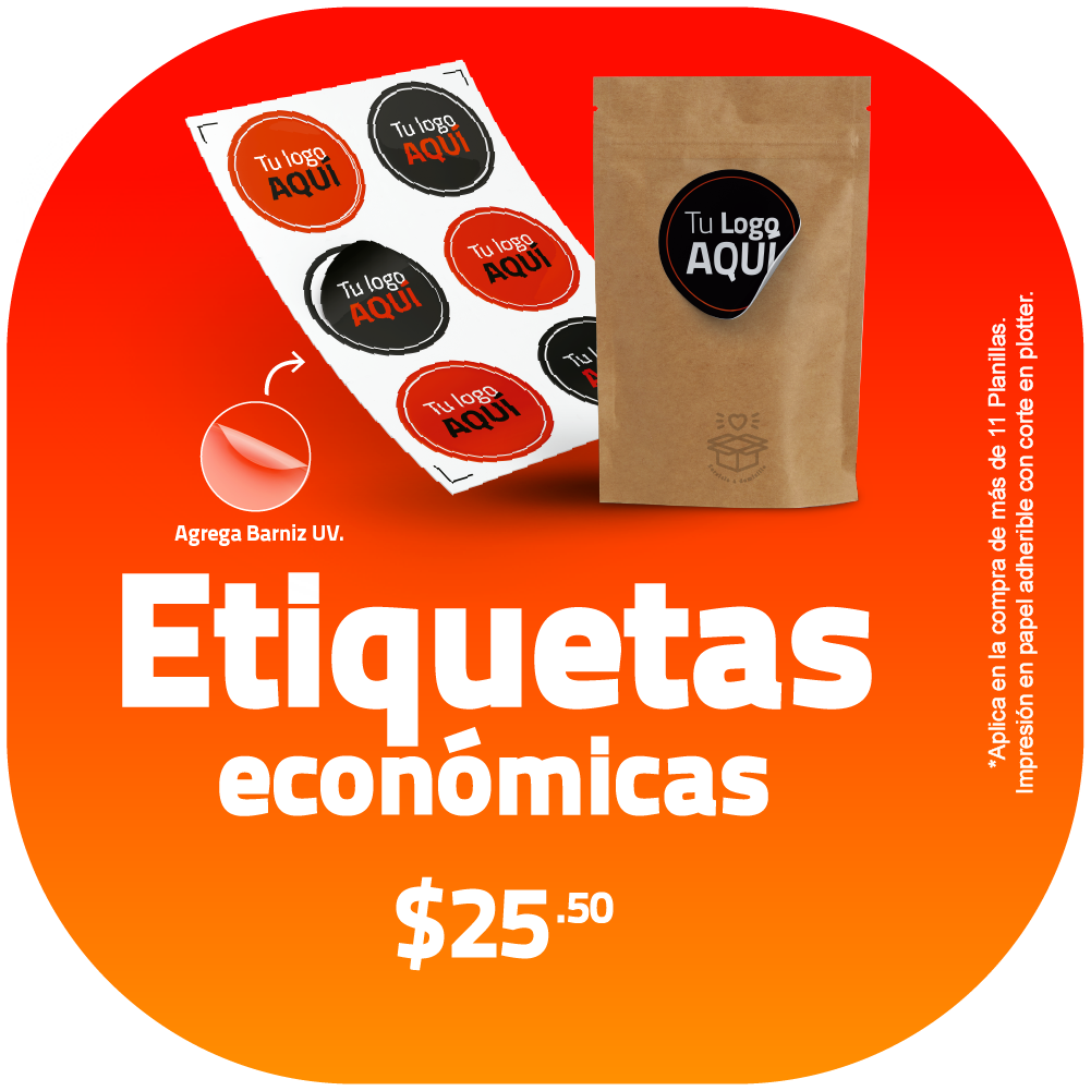 Etiquetas economicas adheribles