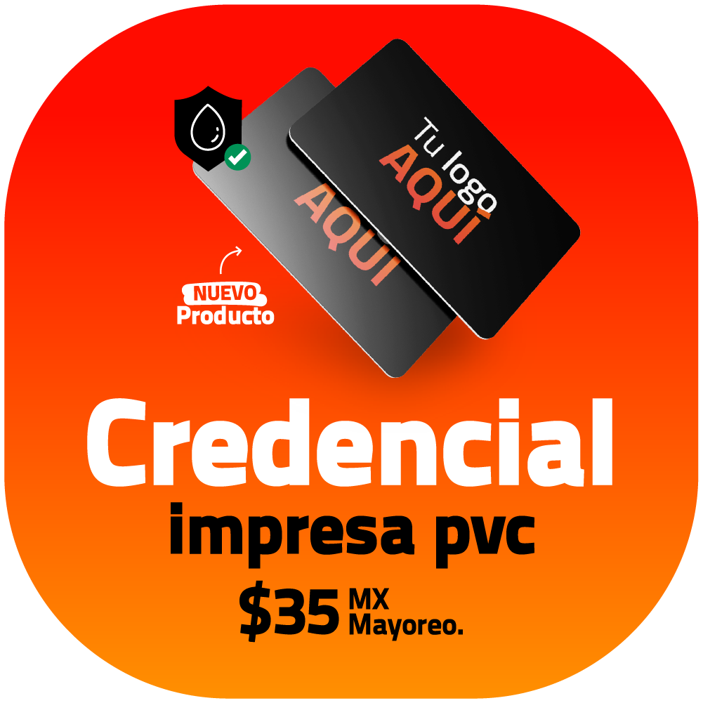 Credencial pvc impresa personalizada